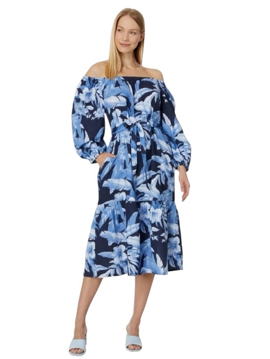 Tommy Bahama Dresses & Skirts - Tommy Bahama Daybreak Hibiscus Off The Shoulder Dress Size Large